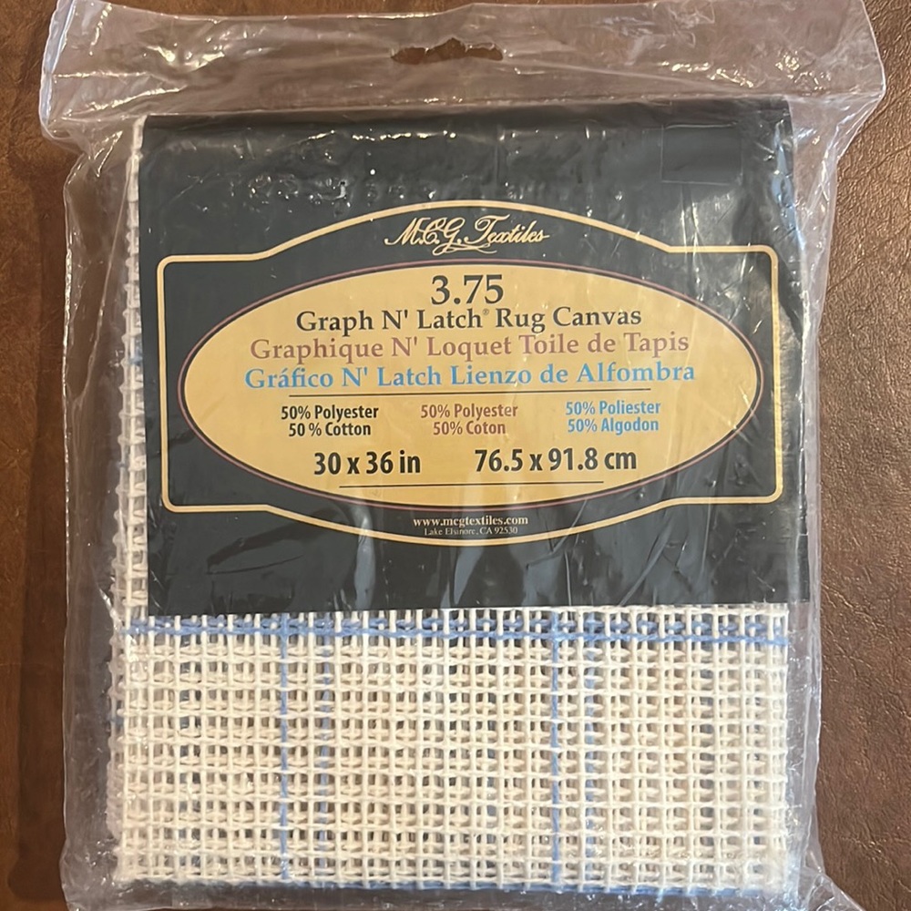 NEW! MCG 3.75 Textiles Graph N Latch Rug Canvas 30x36in